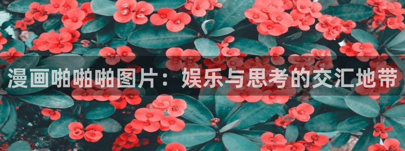 韩漫免费的韩漫网站：漫画啪啪啪图片：娱乐与思考的交汇地带