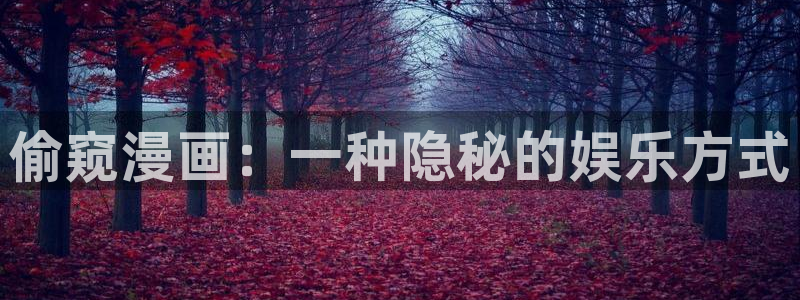 歪歪漫画韩漫平台：偷窥漫画：一种隐秘的娱乐方式